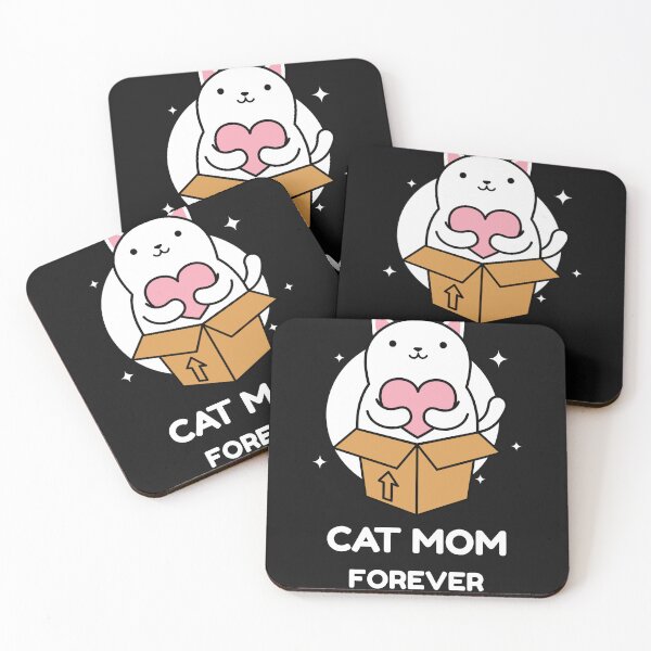 Artikelvorschau, Weiße Katzenmutter für immer Katzenliebesmutter entworfen und verkauft von EcchiWaifuShop.