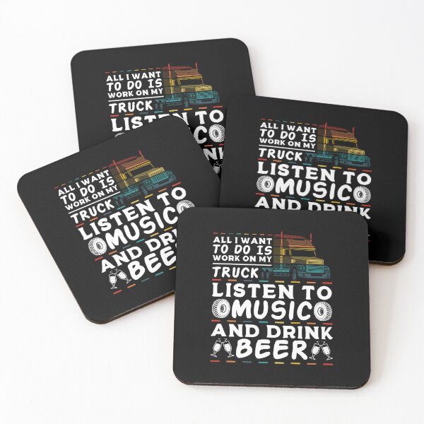 Item preview, All i want to do is work on my truck listen to music and drink beer designed and sold by FanityPrints.