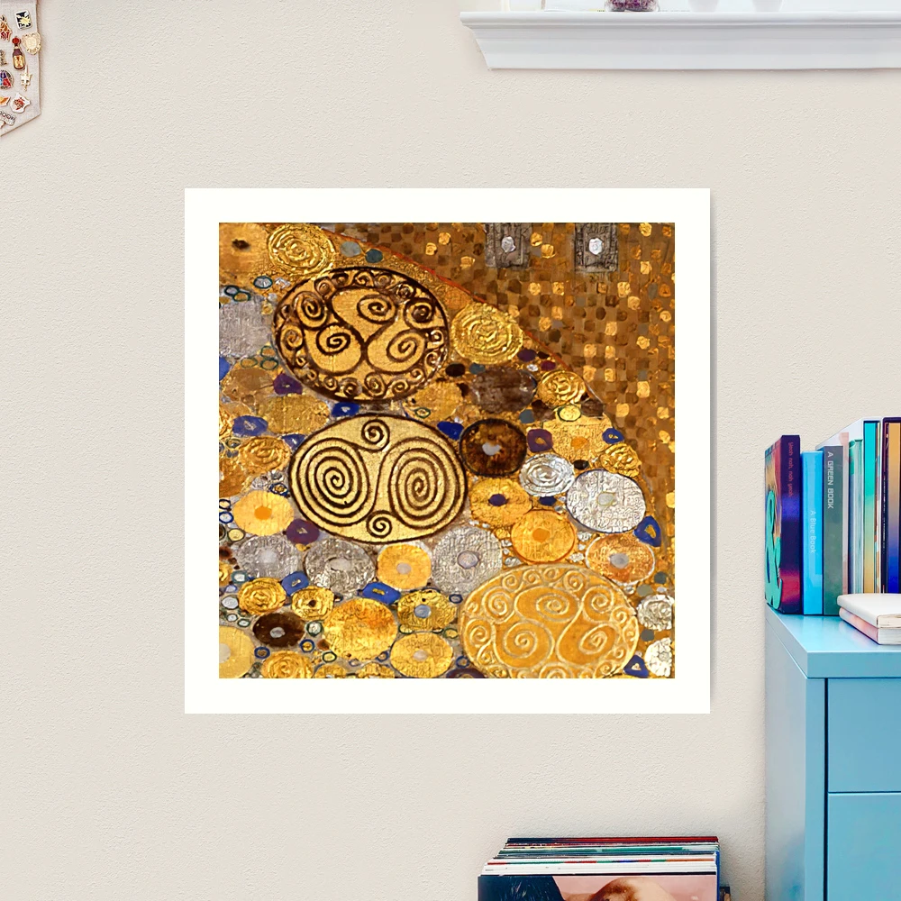 Gustav Klimt Gold Background Pattern