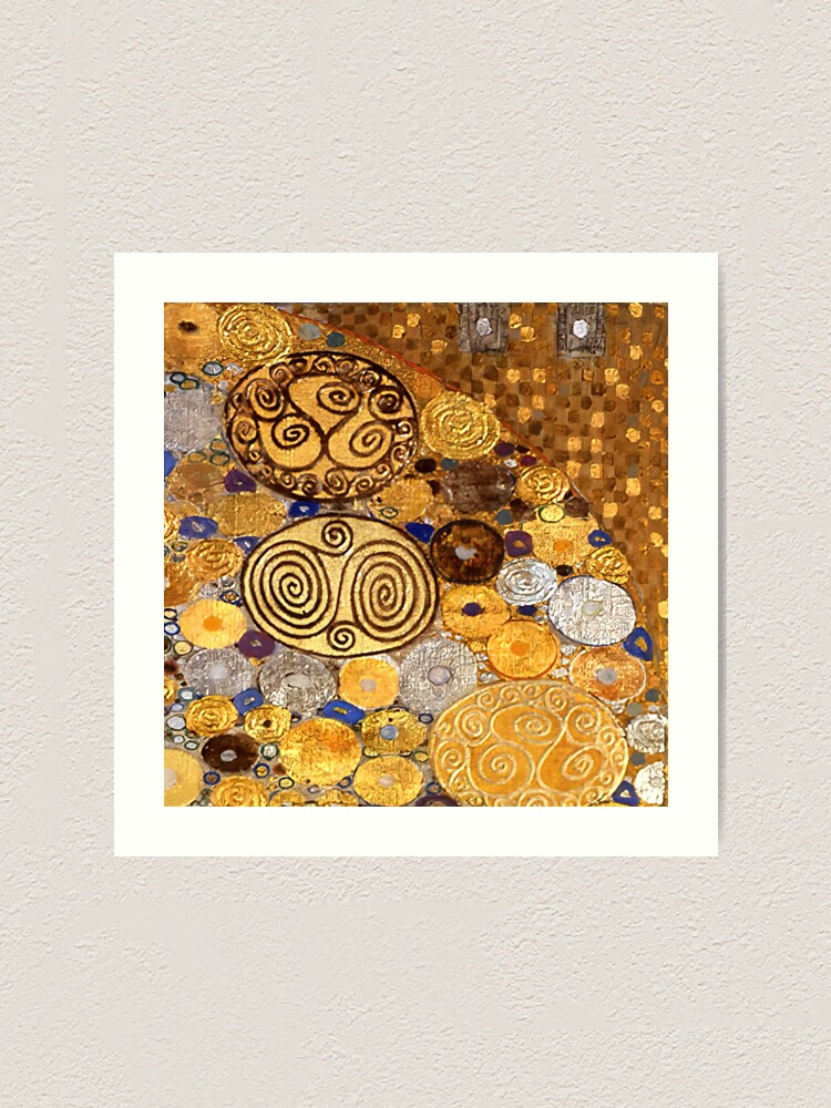 Gustav Klimt Gold Background Pattern