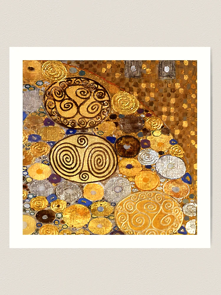 Gustav Klimt Gold Background Pattern