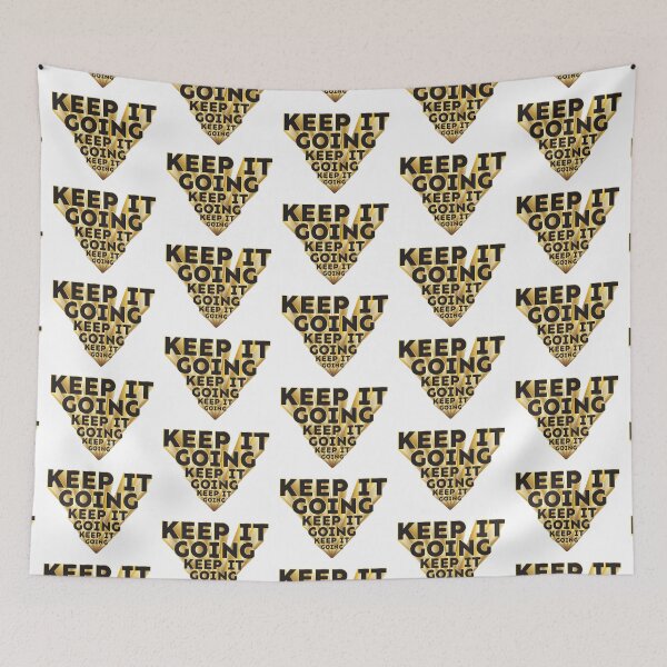 Item preview, Keep It going motivational phrase gold black 3D effect designed and sold by hockeng.