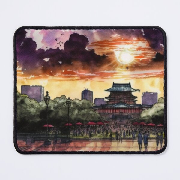 Item preview, Watercolor view Ueno Park Tokyo Asakusa designed and sold by Mirochan80.