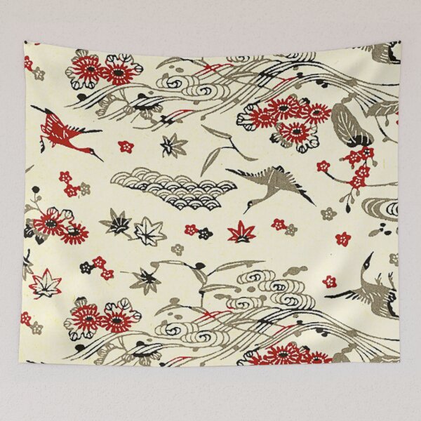 Item preview, Traditional Japanese Kimono Yukata Pattern designed and sold by PatternMama.