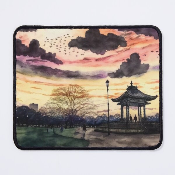 Item preview, Watercolor view Ueno Park Tokyo Asakusa designed and sold by Mirochan80.