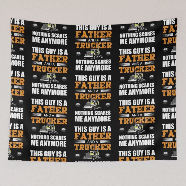 Item preview, This guy is a father and trucker nothing scares me anymore designed and sold by FanityPrints.