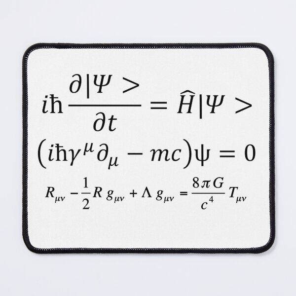 Item preview, the pillars of physics, quantum mechanics and general relativity designed and sold by NoetherSym.