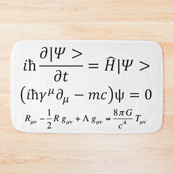 Item preview, the pillars of physics, quantum mechanics and general relativity designed and sold by NoetherSym.