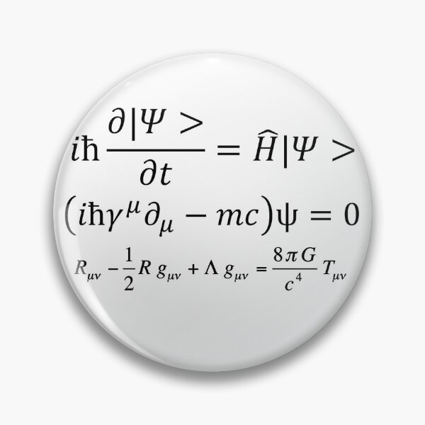 Item preview, the pillars of physics, quantum mechanics and general relativity designed and sold by NoetherSym.