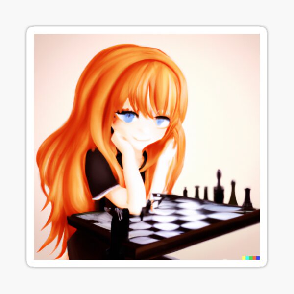 prompthunt: beautiful anime girl playing chess, ufotable, official art,  pixiv