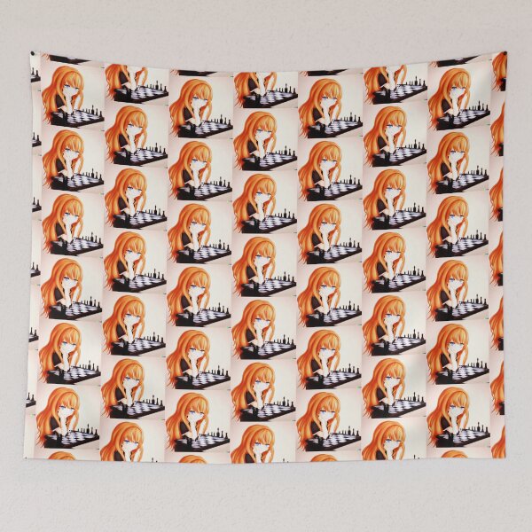 Item preview, Anime Girl Playing Chess designed and sold by alloutshirts.