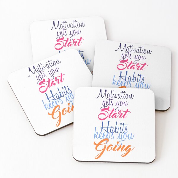 Item preview, Motivation gets you Start, Habits keeps you Going designed and sold by Amazigh-i7orran.
