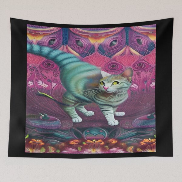 Item preview, Deep Style Abstract of Abstraction Art Kitty Cat designed and sold by ValleyDream.