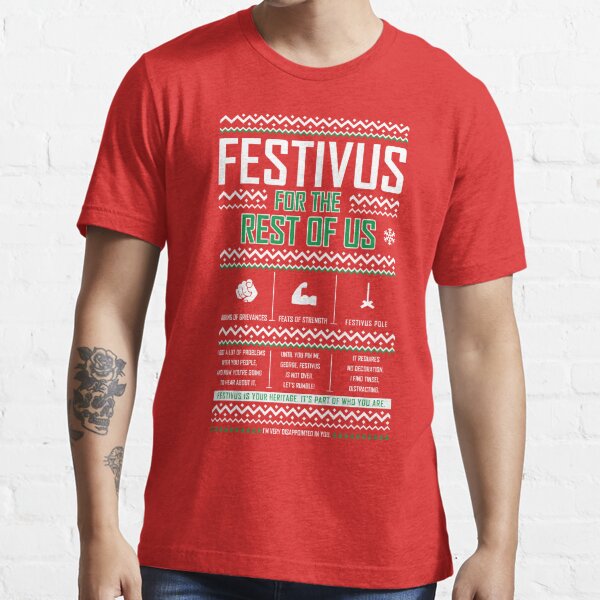 "Festivus" T-shirt For Sale By CoinRiot | Redbubble | Christmas T ...