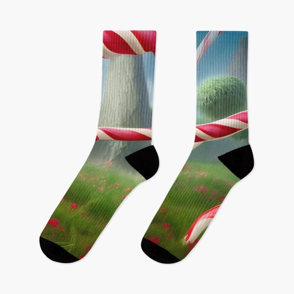 Item preview, candy cane field designed and sold by sadconfusedmoon.