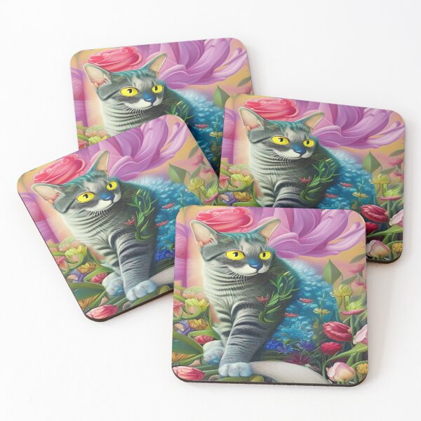 Item preview, Deep Style Abstract of Abstraction Art Kitty Cat designed and sold by ValleyDream.