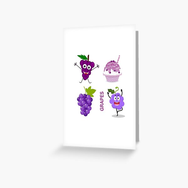 Peach Plum Pear Greeting Cards for Sale