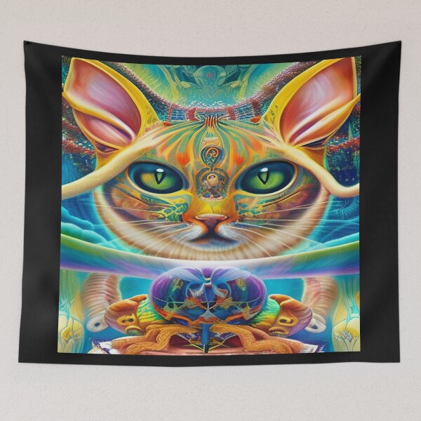 Item preview, Deep Style Abstract of Abstraction Art Kitty Cat designed and sold by ValleyDream.