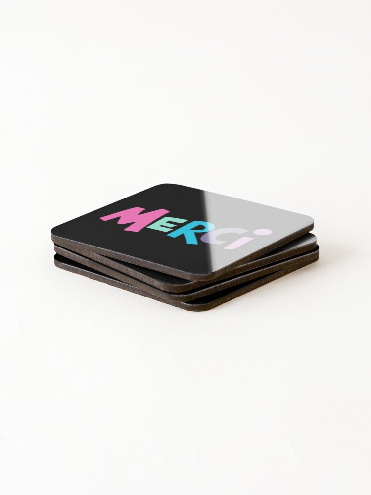 Thumbnail 4 of 5, Coasters (Set of 4), Merci designed and sold by Rixxi.