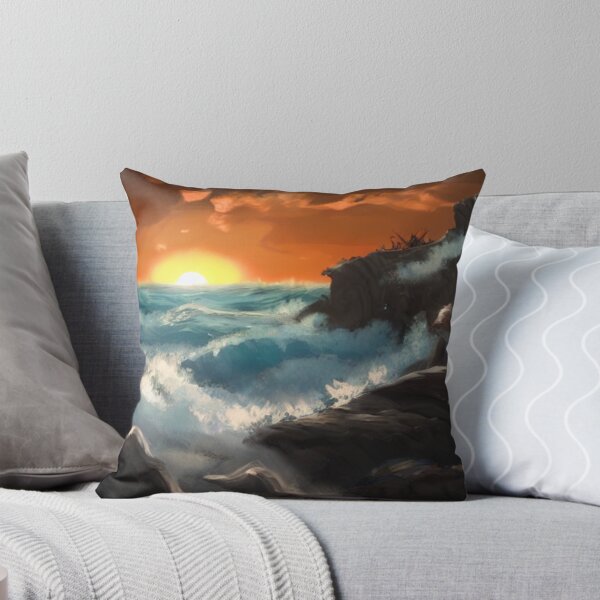 Item preview, Ocean Waves Painting Series - Paintin - 8 -Throw Pillows and Prints.  designed and sold by ScatterHub.