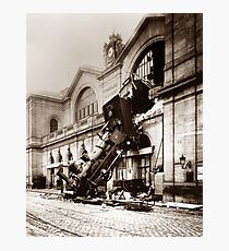 Train Derailment At Montparnasse Station - 1895 Photographic Print