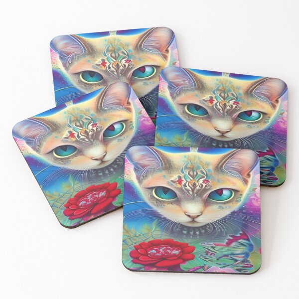 Item preview, Deep Style Abstract of Abstraction Art Kitty Cat designed and sold by ValleyDream.