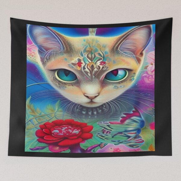 Item preview, Deep Style Abstract of Abstraction Art Kitty Cat designed and sold by ValleyDream.