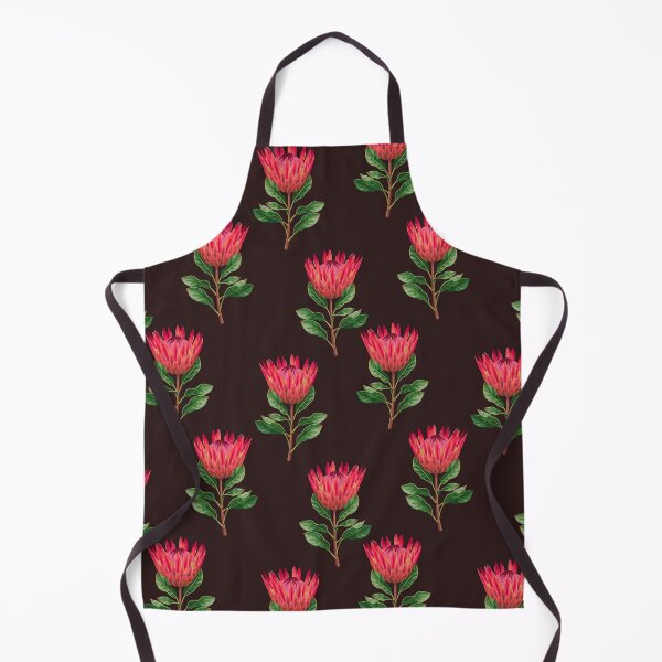 Item preview, Red protea flower pattern designed and sold by Corinne Alexa Jackson.