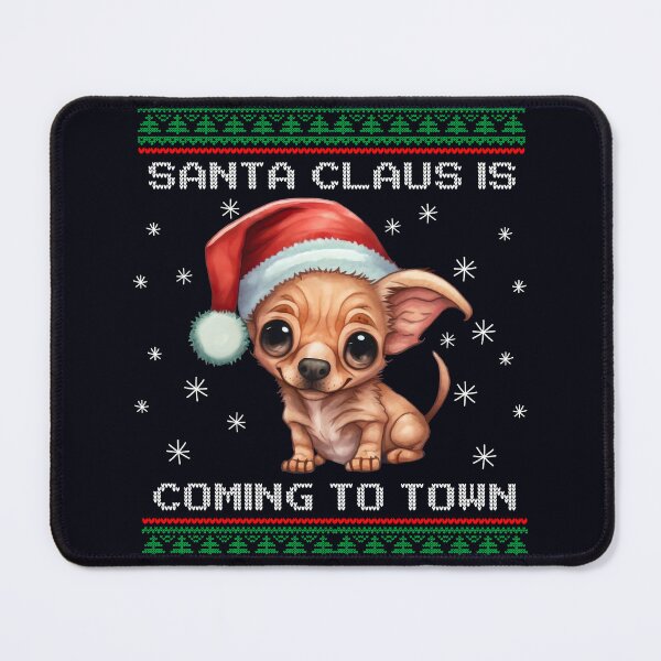 Item preview, Chiweenie Santa Is Coming To Town Fun Xmas Ugly Christmas designed and sold by madtoyman.