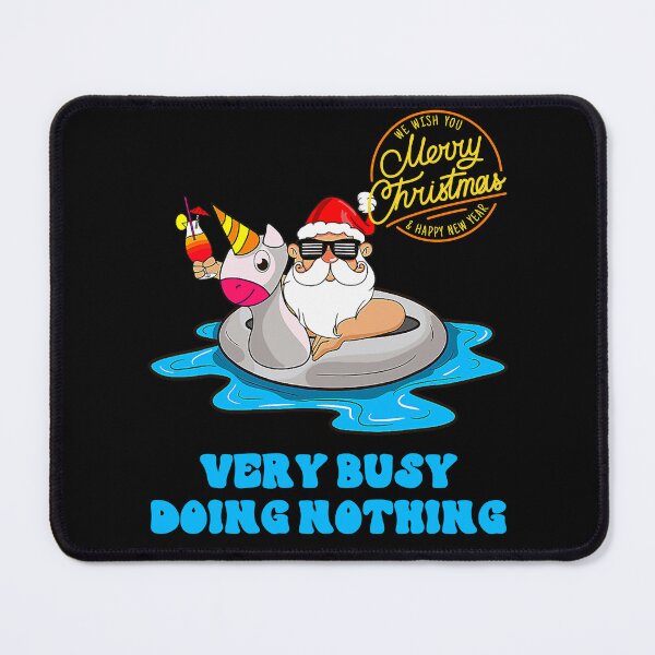 Item preview, Very Busy Doing Nothing Merry Christmas Design Santa Relaxing Floatie designed and sold by RockBeeDesigns.