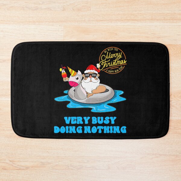 Item preview, Very Busy Doing Nothing Merry Christmas Design Santa Relaxing Floatie designed and sold by RockBeeDesigns.