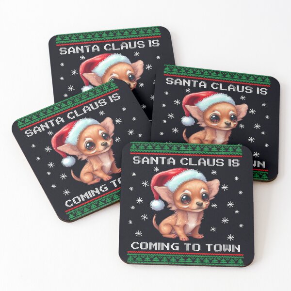 Item preview, Chiweenie Santa Is Coming To Town Fun Xmas Ugly Christmas designed and sold by madtoyman.
