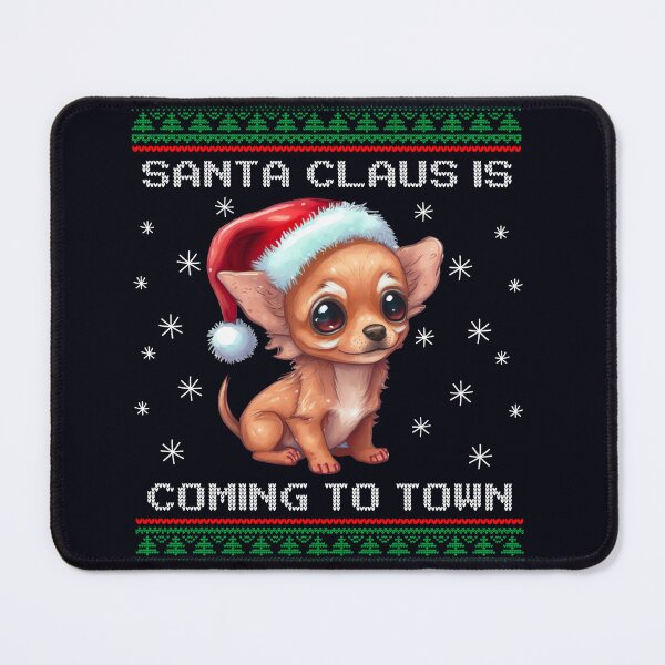 Item preview, Chiweenie Santa Is Coming To Town Fun Xmas Ugly Christmas designed and sold by madtoyman.