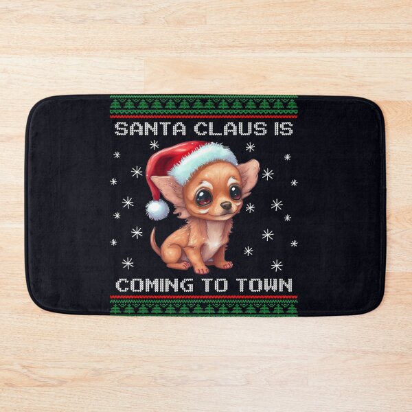 Item preview, Chiweenie Santa Is Coming To Town Fun Xmas Ugly Christmas designed and sold by madtoyman.