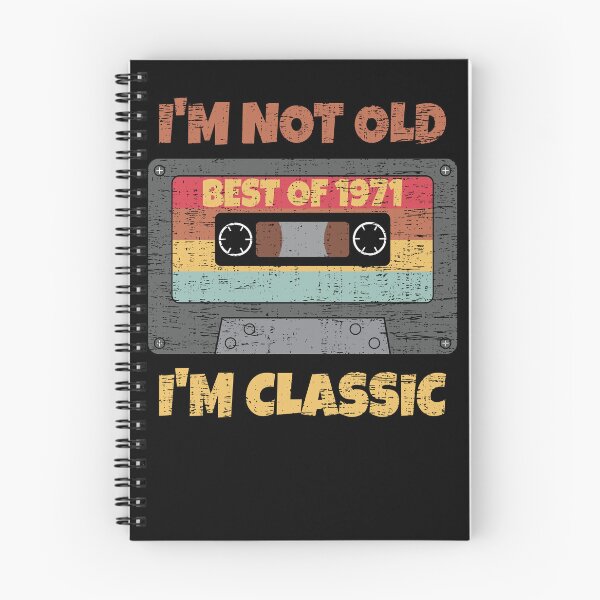 Item preview, I'M NOT OLD I'M CLASSIC BEST OF 1971 RETRO VINTAGE FUNNY DISTRESSED CASSETTE BIRTHDAY GIFT designed and sold by Kipcio.