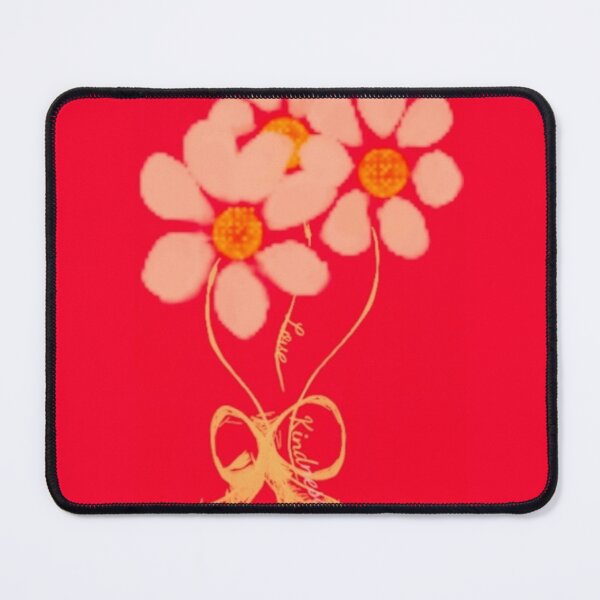 Item preview, Love Kindness Peach Daisies on Red designed and sold by IvaRenee.