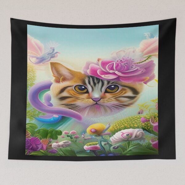 Item preview, Deep Style Abstract of Abstraction Art Kitty Cat designed and sold by ValleyDream.