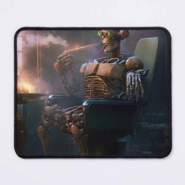 Item preview, The Smoking Droid designed and sold by CartoonrBOY.