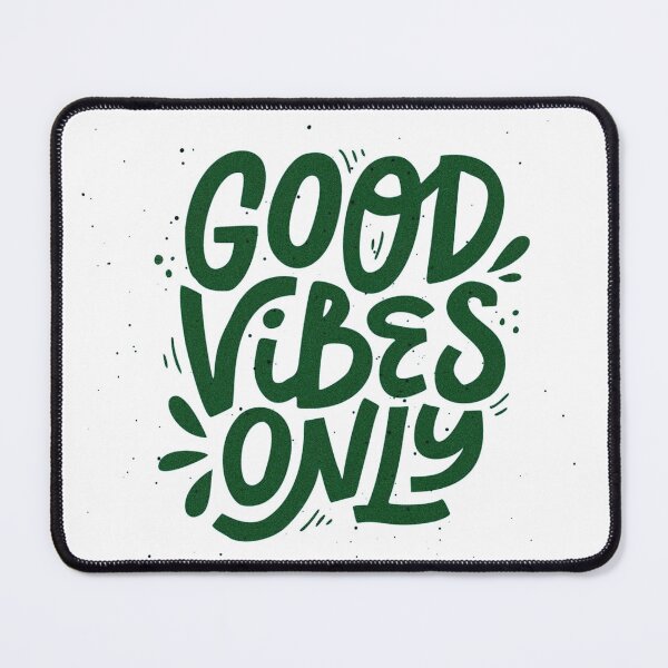 Item preview, Hand Drawn Fresh Green Color 'Good Vibes Only' Illustration designed and sold by deepakrode7.