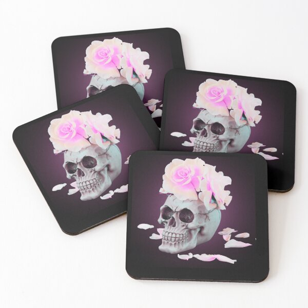 Item preview, Bones And Botany Pink Skull designed and sold by TjsDesignsnMore.