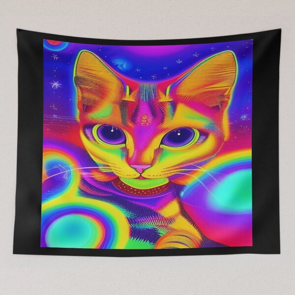 Item preview, Deep Style Abstract of Abstraction Art Kitty Cat designed and sold by ValleyDream.