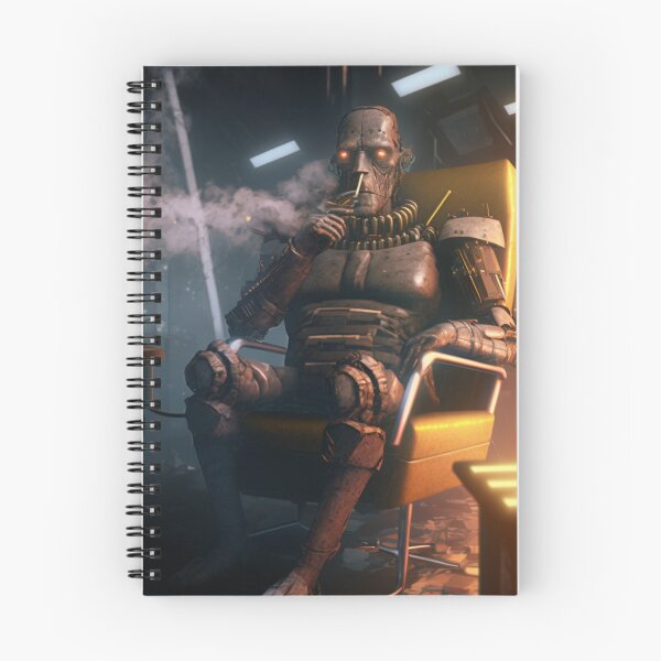 Item preview, The Smoking Droid designed and sold by CartoonrBOY.