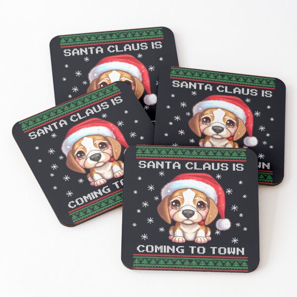 Artikelvorschau, Der Beagle-Weihnachtsmann kommt in die Stadt, lustige Weihnachten, hässliche Weihnachten entworfen und verkauft von madtoyman.