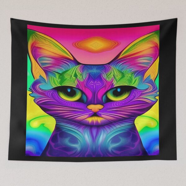 Item preview, Deep Style Abstract of Abstraction Art Kitty Cat designed and sold by ValleyDream.