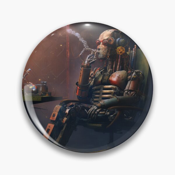 Item preview, The Smoking Droid designed and sold by CartoonrBOY.