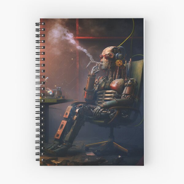 Item preview, The Smoking Droid designed and sold by CartoonrBOY.