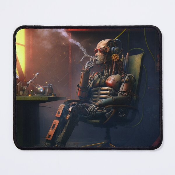 Item preview, The Smoking Droid designed and sold by CartoonrBOY.