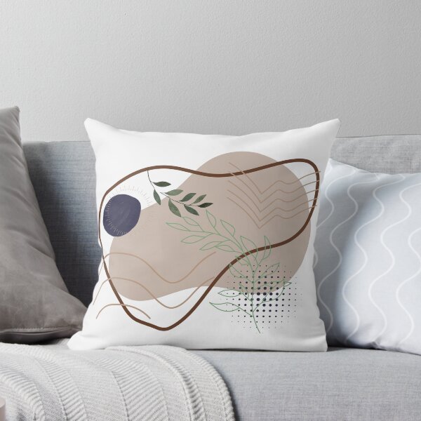 Item preview, Minimalist Abstract Branch Brown Beige Watercolor Geometry Art Warm Earthy Tones Gradient Shapes designed and sold by Reemyxk.