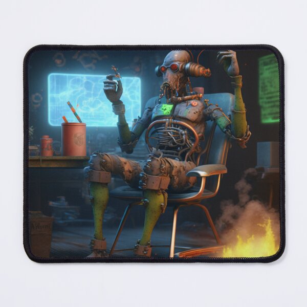 Item preview, The Smoking Droid designed and sold by CartoonrBOY.