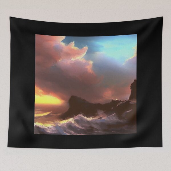 Item preview, Ocean Waves Painting Series - Paintin - 9 -Throw Pillows and Prints.  designed and sold by ScatterHub.